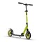 Lascoota Aluminum Kick Scooter - Foldable Adult Scooter with Front Suspension - Youth Ride with Handlebars & Rear Brake - Teen Ride - Neon Green, 8-Inch Wheels, 220-lb Max